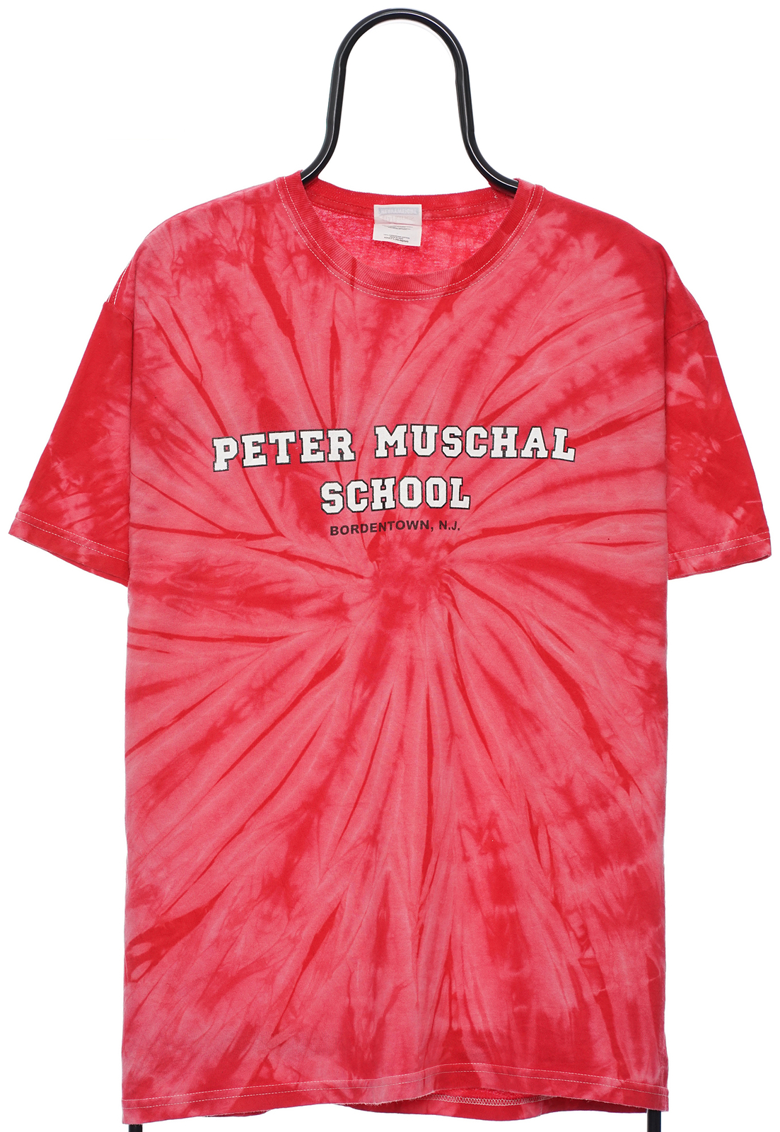 Peter Muschal School Vintage Tie-Dye Graphic Tee Red Size L-image