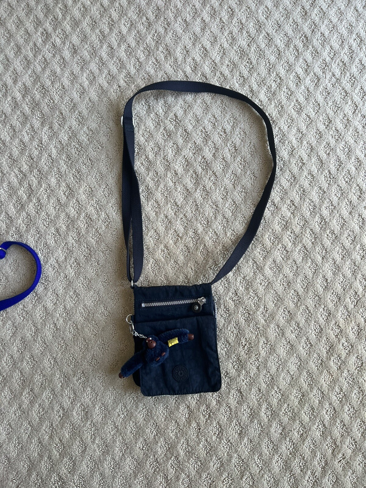 Kipling Nylon Mini Cross Body Bag with Multiple Compa… Gem