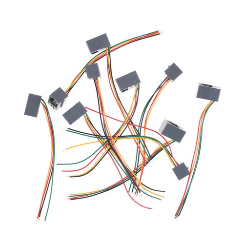 10Pcs 616E 4P4C RJ9 Female Telephone Connector Adapter with 4 WiresH`KF - Afbeelding 3 van 6