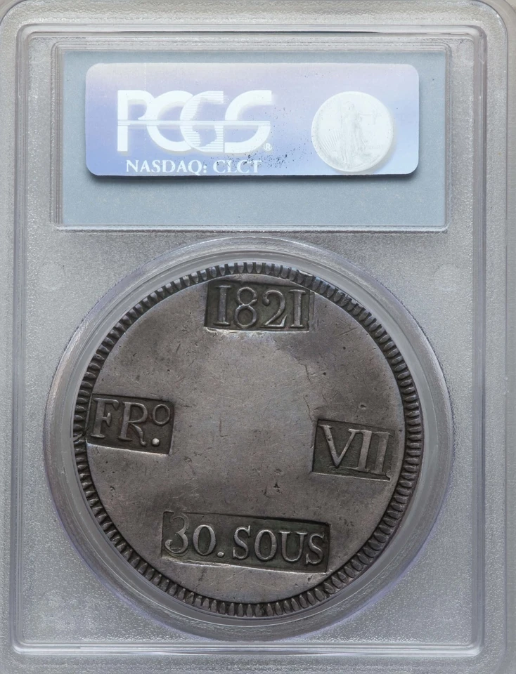 Spain 1821 - Majorca 30 Sueldos C-L53.1 PCGS XF40 - Image 2 of 2