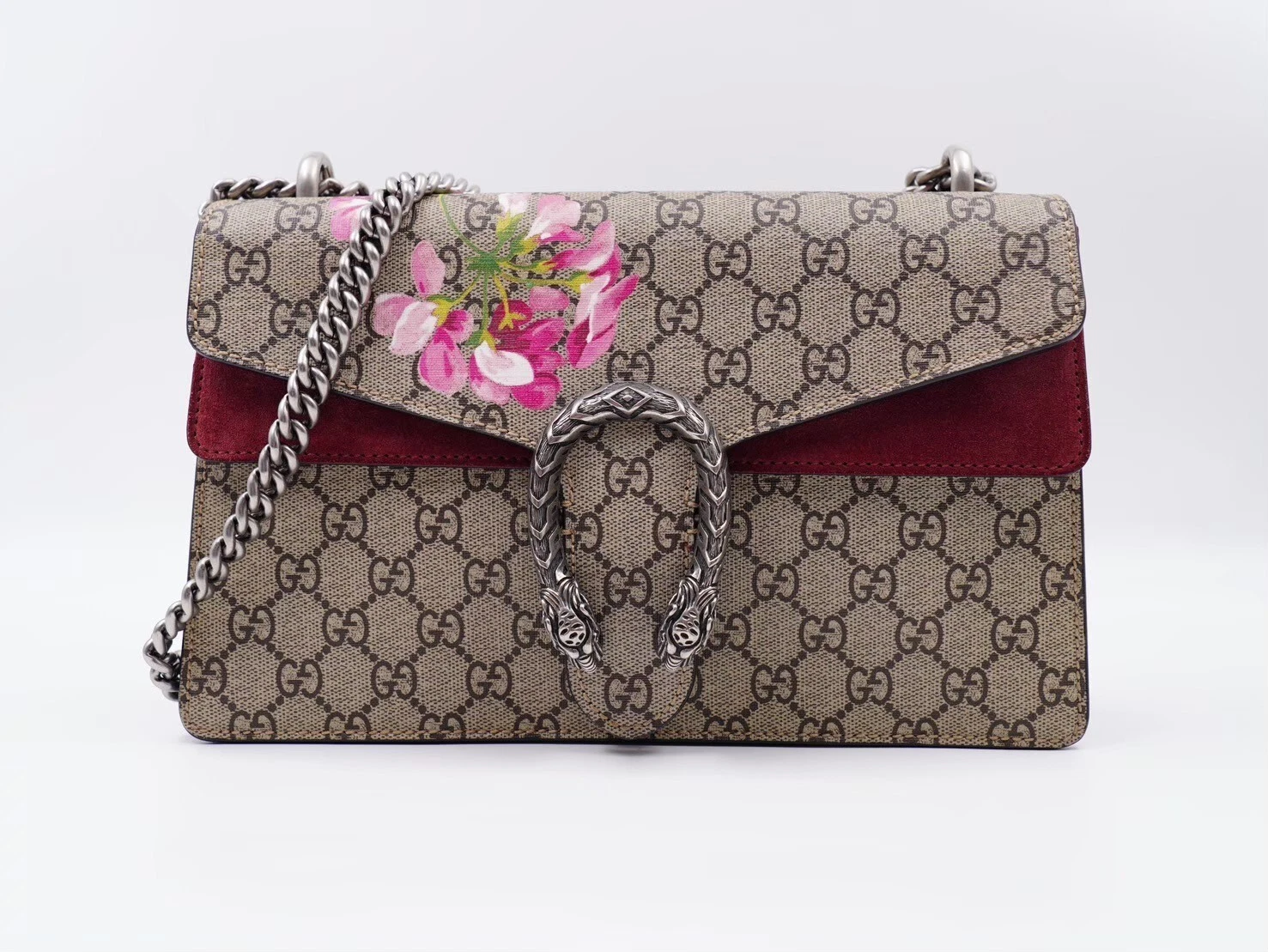 AV01❤️ Borsa a tracolla Gucci Dionysus GG in tela rivestita di fiori