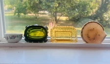 Vintage/Antique Glass Salt Cellars Lot Of 4 Various Types