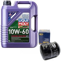 MotoröL Set 10W-60 5 Liter + ÖLfilter SM 143 FüR Toyota Camry Supra 4 Runner 3.0