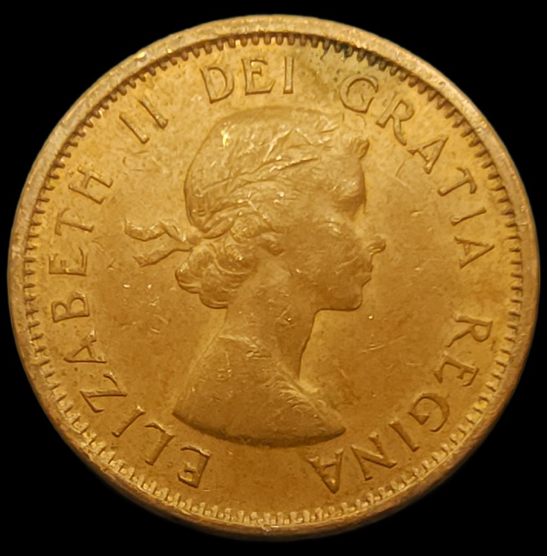 1961 Canadian copper One Cent
