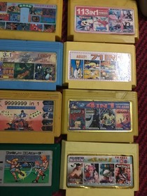 Famiclone  Lot of  12 cartridges + console Somari 60pin dendy Famicom Pegasus