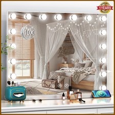 17 LED Vanity Makeup Mirror 3-Color Lighting Modes Hollywood Lighted Mirror UK