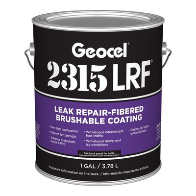 GEOCEL  Fibered Brushable Coating, Clear 892KW3