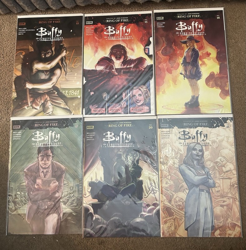 BOOM! Studios Buffy the Vampire Slayer Ring of Fire Lot #13 14 16 17 20 21