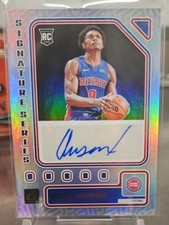 2023-24 Donruss Ausar Thompson Signature Series Auto SS-AUS Pistons