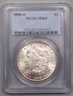 BU 1898-o Silver MORGAN Dollar.  PCGS MS64.