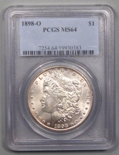BU 1898-o Silver MORGAN Dollar.  PCGS MS64.