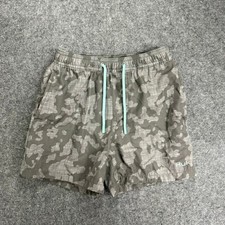 Huk Kids Youth Camo Swim Trunks Elastic Waist Drawstring Shorts Size YS