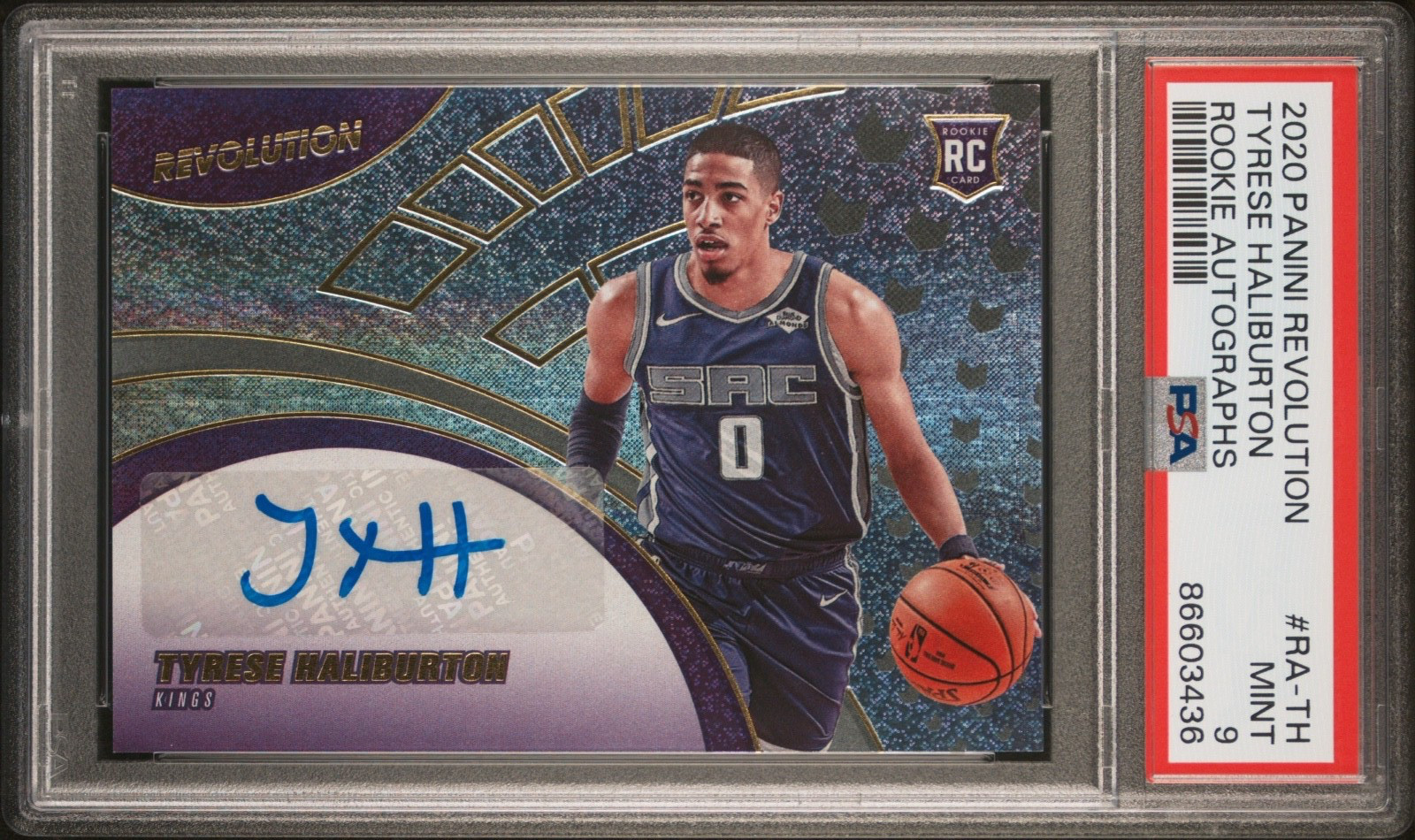 Tyrese Haliburton (Basketball Cards 2020 Panini Revolution Rookie Autographs) — is it worth grading?