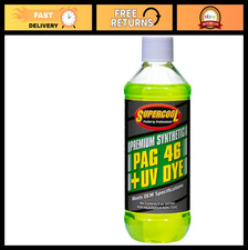 PAG Oil 46 Viscosity with UV Dye - 8oz Automotive Refrigerant Oil, 1-Pack