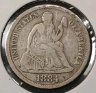 1884 Seated Liberty Dime