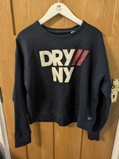 Superdry Super Crew Glitter Logo Limited Edition Sweatshirt UK12