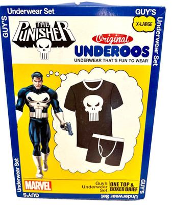 Original Underoos Underwear The Punisher Guy's X-Large Unopened!