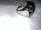 VTG/modern Silver Tone Rhinestone & Abalone Shell Ring Sz 7.5.  L — photo 6