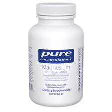 Pure Encapsulations Magnesium Citrate/Malate 90 Capsules EXP 03/2027