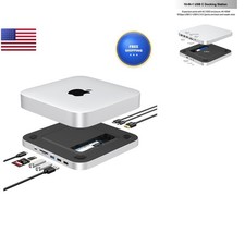 GEWOKLIY Hub Stand SSD Enclosure NVME/SATA M.2 for Mac mini M1/M2 Mac Studio