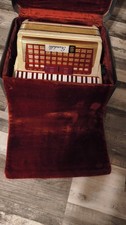 Scandalli Vintage Italian Accordian Great Shape With Beautiful Red Velvet Case