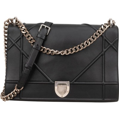 Christian Dior Calfskin Leather Diorama Crossbody Bag Tasche