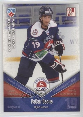 2011-12 Sereal KHL Season 4 Torpedo Nizhny Novgorod Ryan Vesce #TOR016 v5u