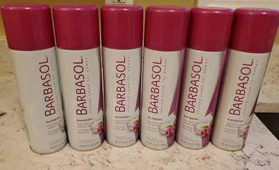 6 Barbasol RASPBERRY Shaving Cream for Women with Aloe Shave Cream 10.5 oz. NEW