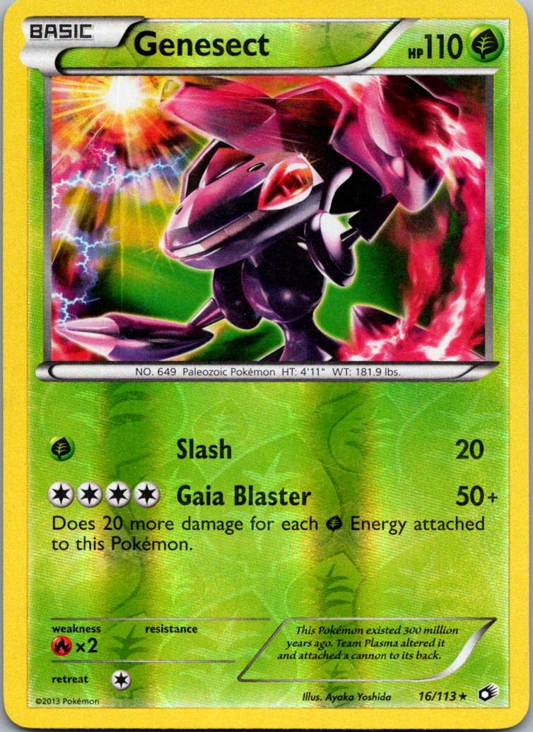 Genesect Holo Rare Legendary Treasures 16/113 NM