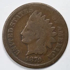 1879 Indian Head Penny Cent About Good/Good (AG/G)