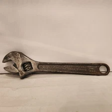 Vintage Diamond Tool and Horseshoe Co. 10" Adjustable Crescent Wrench USA