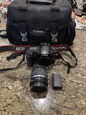 Canon EOS 20D DSLR Camera EF-S18-55 Lens 2 Batteries And Bag