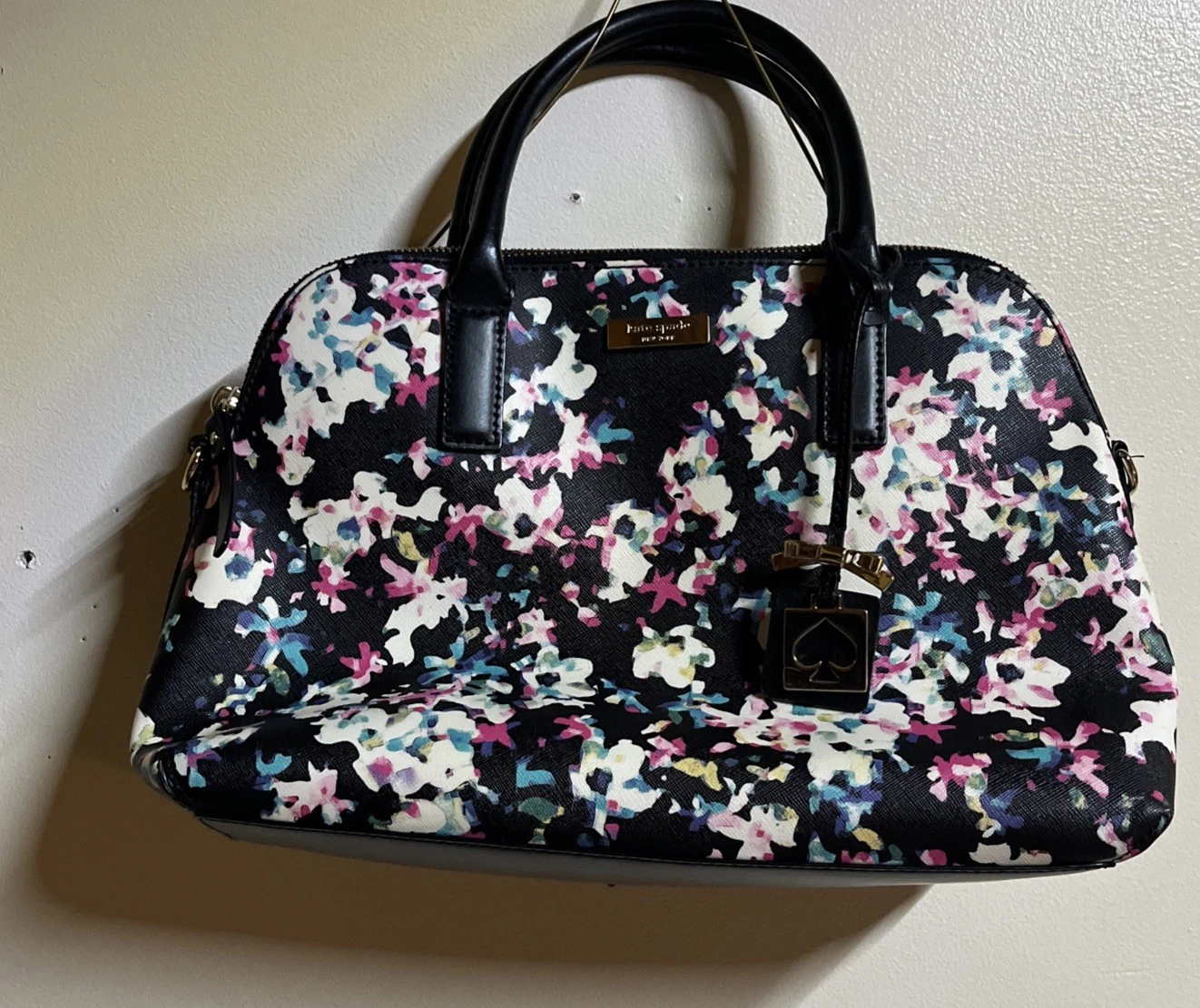 Borsa Kate Spade Brightwater Drive piccola Rachelle nera multicolore floreale