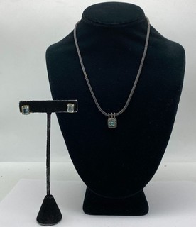 Paquete de joyería colgante/pendiente de plata esterlina surtido 2 piezas 23 9 g