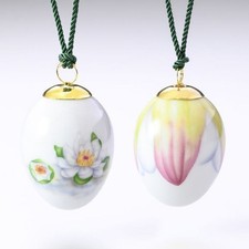 Royal Copenhagen Easter Egg 2023 Set Water Lily Petal Ornament Porcelain