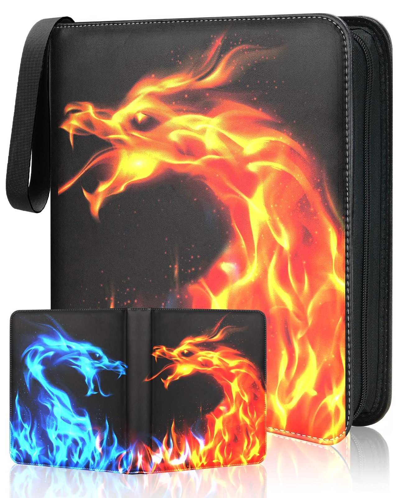 ДЕРЖАТЕЛЬ ДЛЯ КАРТ WINSING CARD BINDER с 4 КАРМАНАМИ, 440 КАРМАНОВ ДЛЯ КАРТ - СИНИЙ + ЖЕЛТЫЙ