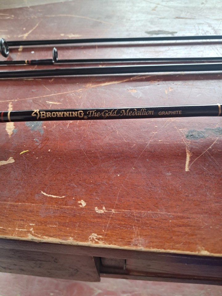 browning gold medallion graphite fly rod model m 2297 5p 7 ft 6 4 piece ...