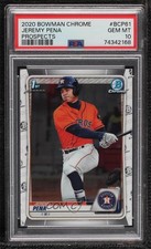 2020 Bowman Chrome Prospects Jeremy Pena #BCP-61 PSA 10 GEM MT 0u0o