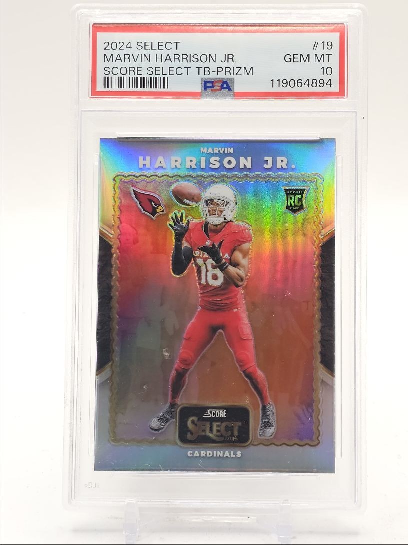 Marvin Harrison Jr. Panini Select Score Select Throwback #19 Base