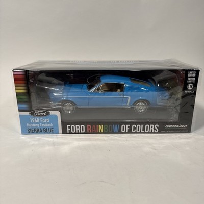Greenlight 1968 Ford Mustang Fastback Sierra Blue 1/18 | Meses sin interés