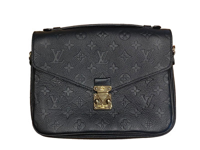 Louis Vuitton Pochette Métis Monogram Empreinte Leder Noir NEU mit Rechnung