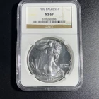 1992 American Silver Eagle NGC MS69 Brown Label PQ