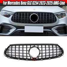 Gloss Black GT-Style Front Bumper Grille For Mercedes Benz GLC-Class X254 23-25