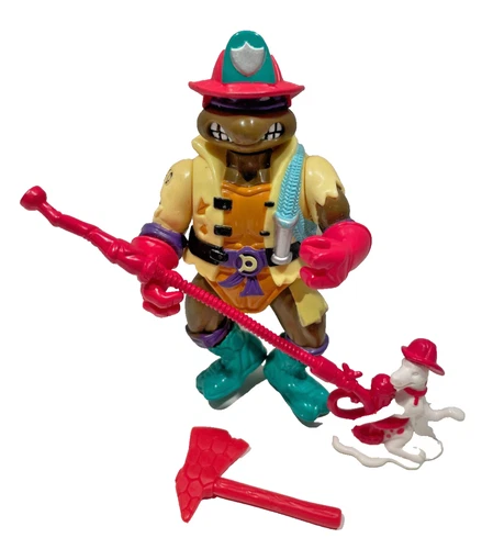 Vintage TMNT Teenage Mutant Ninja Turtles Hose 'em Down Don Action Figure