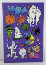 American Greetings HALLOWEEN Stickers 1 Sheet MUMMY GHOSTS WITCH