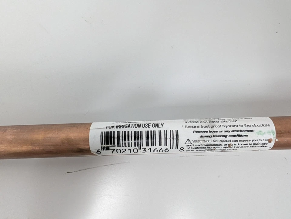 Prier C-134 Series 12", 1/2" MPT x 1/2" SWT Inlet Heavy Duty Wall Hydrant - Image 3 of 4