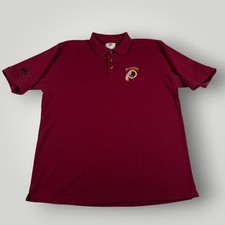 Camisa de los Washington Redskins para Hombres XL Roja NFL Fútbol NFL Polo Acanalado Top