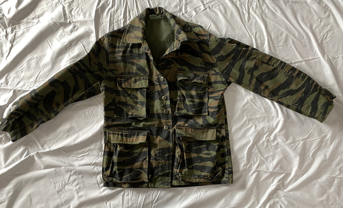 Veste Apparel Corp homme XS vert rayure tigre camouflage militaire manteau de campagne - Photo 4/17