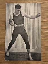 Vintage 1920's Jack Dempsey Boxing Postcard, World Heavyweight Champion