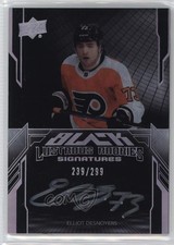 2023 SPx UD Black Lustrous Rookie Signatures 239/299 Elliot Desnoyers Auto 17ar